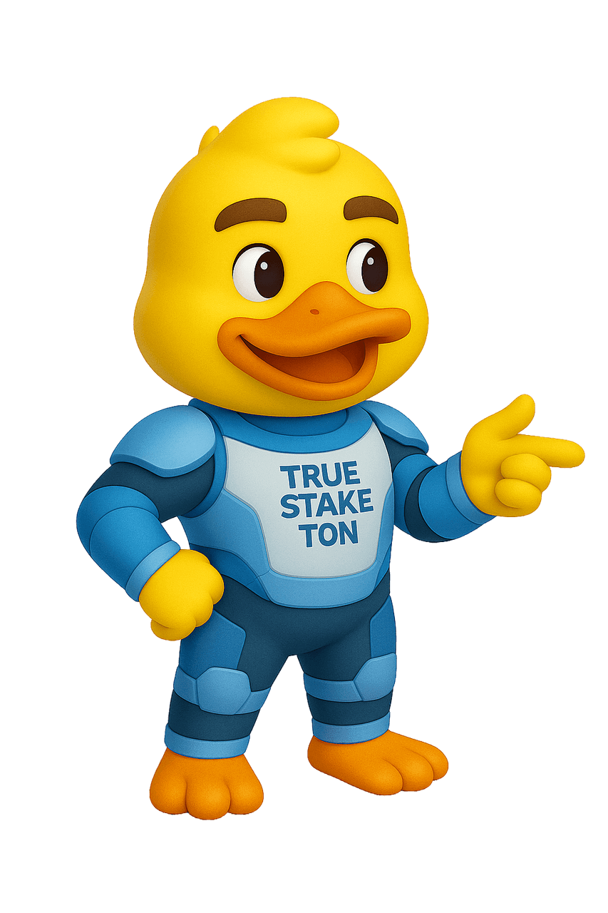 TrueStake duck on the left